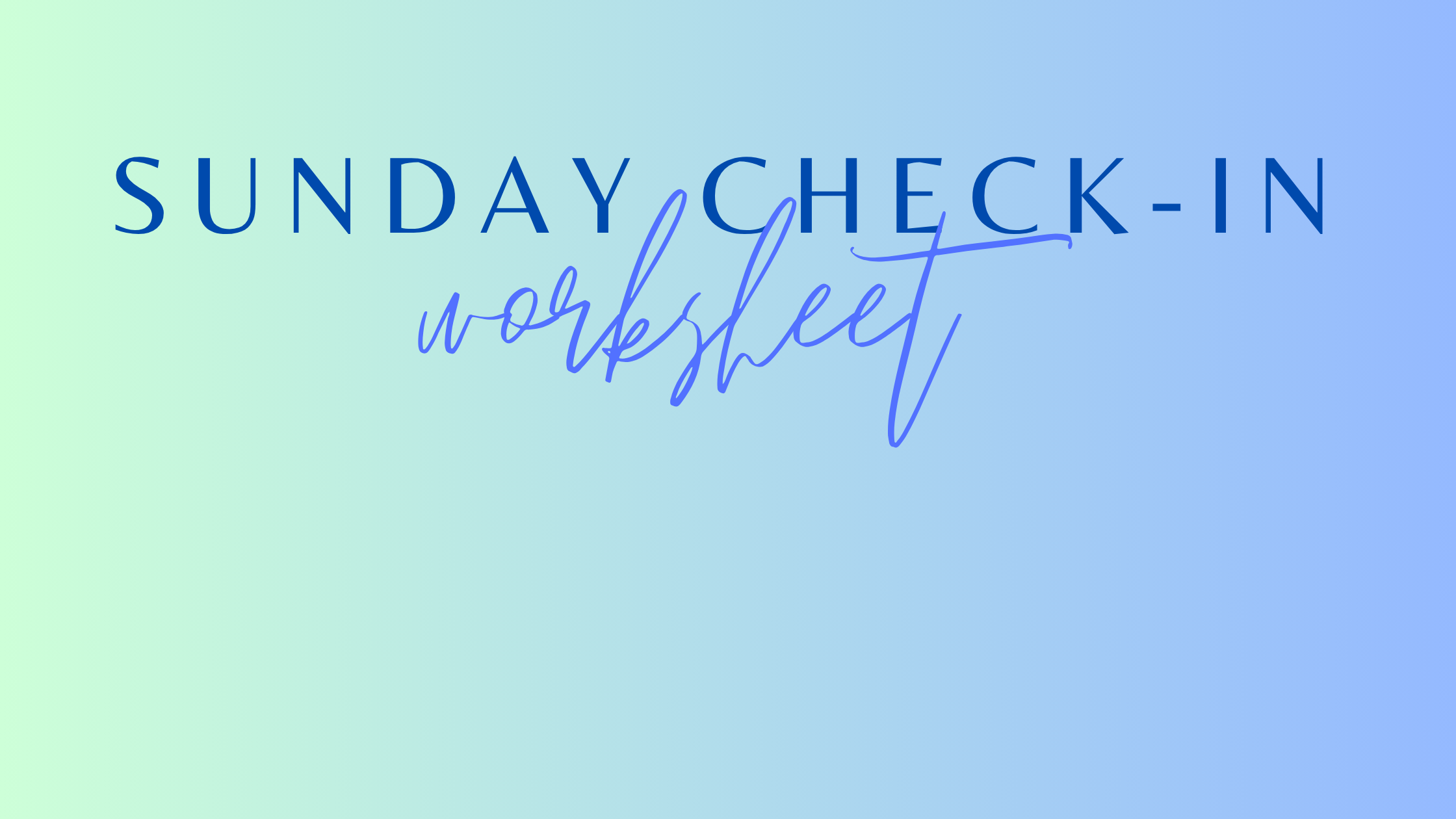 Free Sunday Check-In Printable for Tracking Emotional Spending