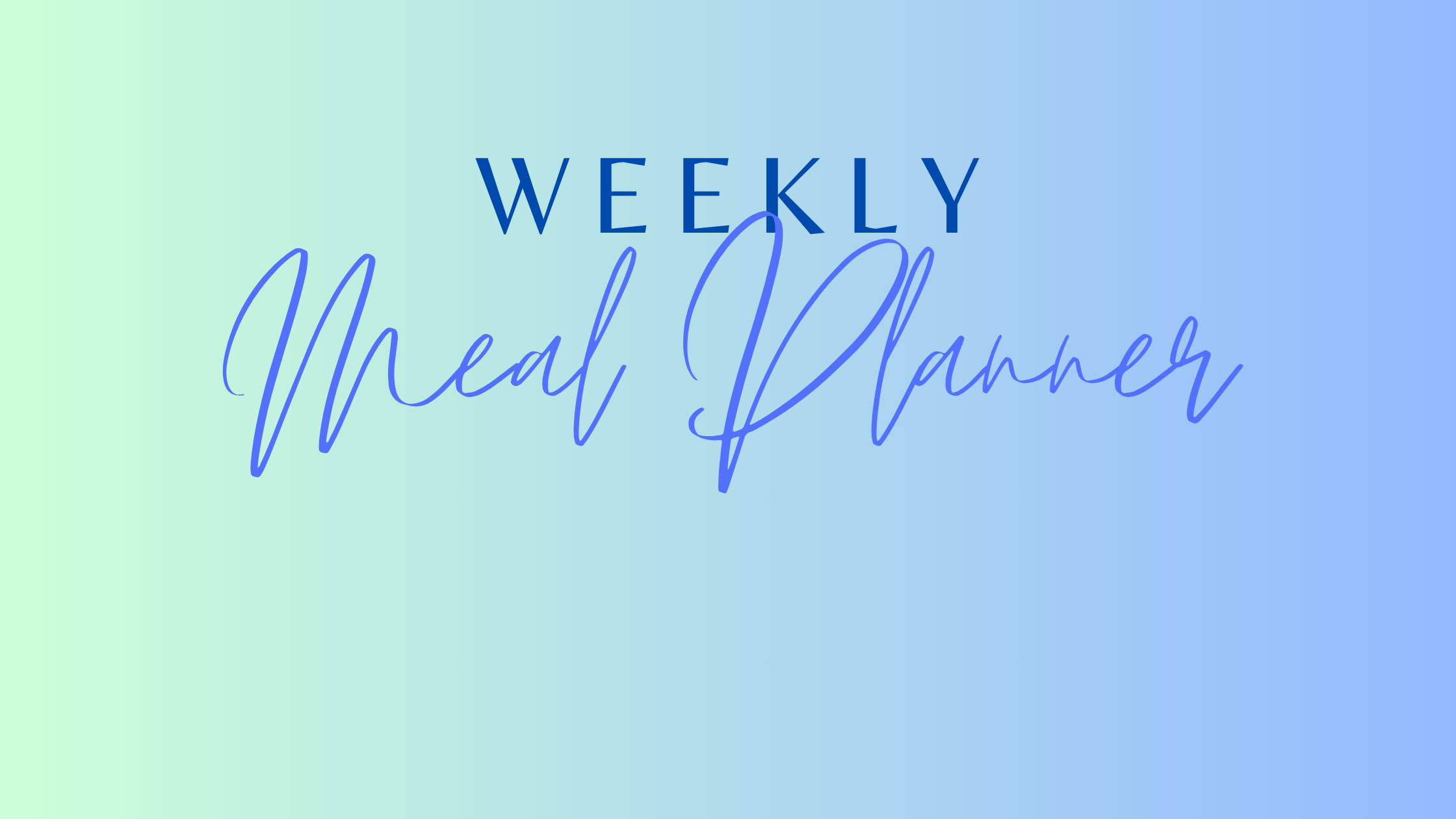 Free Weekly Meal Planner Printable | Mom Aiming for Balance